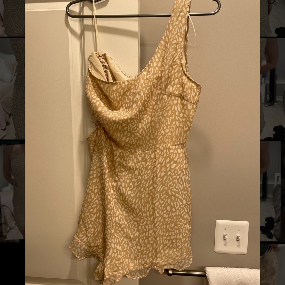 One shoulder romper!